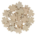 50pcs 40mm Blank Wooden Puzzle Embellishments Wood Slices Toys Wedding Art