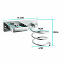 1x Aluminum Hair Dryer Holder Wall Mounted Blow Dryer Organizer Rack Shelf