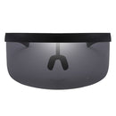 9 Pieces Unisex Retro Oversized Visor Sunglasses One Piece Lens Party Shades
