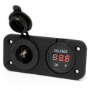 Waterproof 12-24V 12V Car Cigarette Lighter Power Socket Plug with Panel Vo