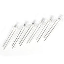 100x 5mm round colorful flash slow alternation super bright lamp emitting  OZ