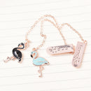 Creative Cartoon Flamingo Pendant Bookmark Stationery School Office Supply SEJ,a