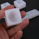 5pcs/set Crystal Silicone Semi-circle Mold Pendant Jewelry Making Mould