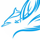 1 Pair Car Stickers Dolphin Totem PVC Vinyl Auto Body Side Decals Graphic