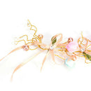 Bridal Flower Crown Headband Wedding Prom Beach Floral Garland Wreath Wedding 3C