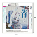 5D DIY Full Drill Diamond Painting Cute Bear Cross Stitch Embroidery Mosaic