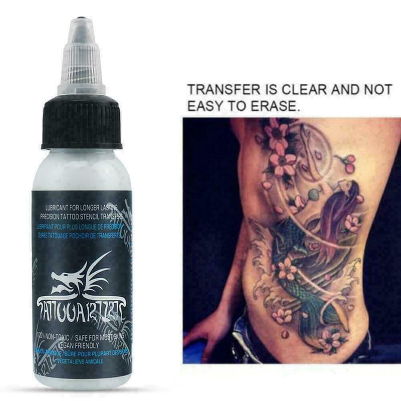 30ML Tattoo Transfer Solution Gel Soap Cool Stencil F7G Primer HOT Stuff Cr B8R4