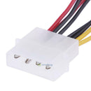 2pcs 4-Pin Molex to 3-Pin fan Power Cable Adapter Connector 12v*2 / 5v*2 SN9F