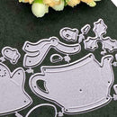 Teapot+Snowman DIY Cutting Die Stencil Scrapbook Album SALE Embossing Card