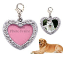 Pet Dog Love Heart Shaped Name Card Anti Lost Dog ID Address Name Label Tag