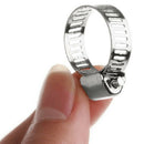 100 Pcs Adjustable Stainless Steel Drive Hose Clamp Three Clamp Fuel Pipe W