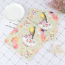20pcs Flower and Bird Decoupage Napkin Paper Tissue for Xmas Wedding Dec_