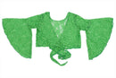 Sexy Belly Dance Dancing Lace Blouse Top Bra Dancewear Costumes Green