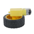 1:48 Pneumatic Tire Wheel with DC 3-6V Gear Motor for Arduino Smart Car Rob M6J5