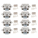 8pcs Push Button Drawer Catch Lock Latch for Boat Cabinet Door Sliver New
