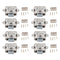 8pcs Push Button Drawer Catch Lock Latch for Boat Cabinet Door Sliver New