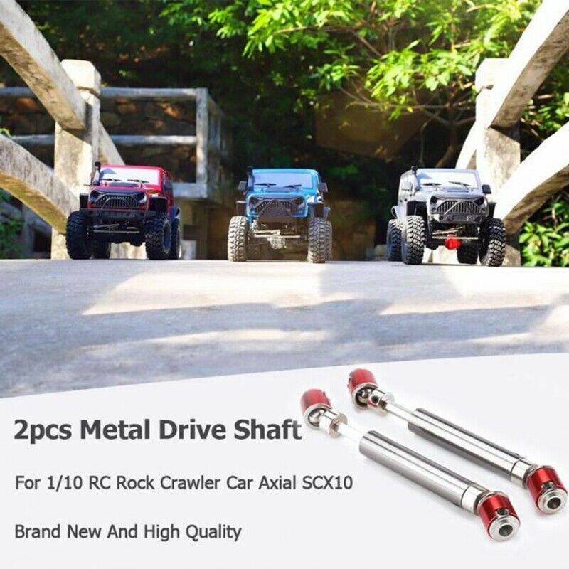 2Pcs Front Rear Drive Shaft Drive Axle For 1/10 Rc Rock Crawler Car Axial S H9R4
