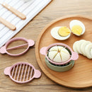 Mini Oval Egg Cutter Practical Egg Cutter Different Colors 3 In 1 Molds Egg