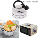 60 Minute Kitchen Timer Alarm Mechanical Teapot Clock Counting Clockwork Time@