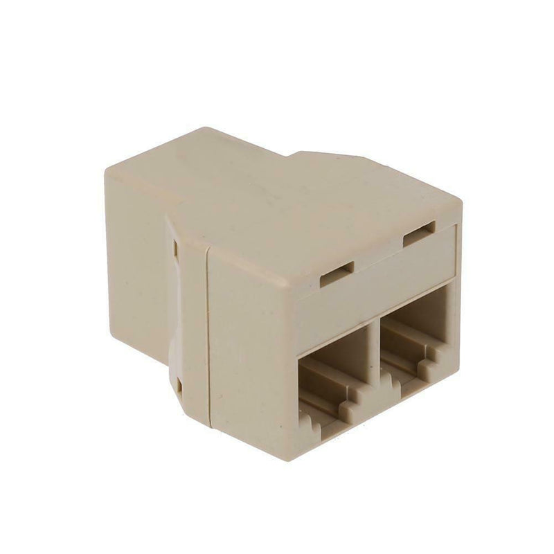 1 to 2 RJ11 Female Telephone Wire Splitter Converter Adapter Wire Connector