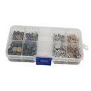 100x Asosrted Screw Rivets Studs Leathercraft Chicago Binding Screws DIY