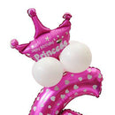 Number balloon 0 - 9 latex balloon huge number balloon balloon foil baby gi I6R9