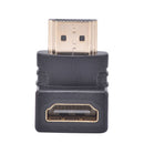 2x HDMI 90 Degree Elbow Connector Male to Female Wall-mounted TV HDMI Adapter^LJ