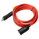 3.6M Accessory Extension Cable Car Power Adapter Vehicle With Fuse Tyre Inflator