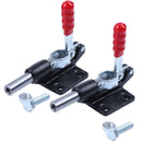 2Pcs Toggle Clamp 90 Degree Capacity 227Kg 500Lbs 32mm Plunger Stroke Push  R3M2