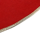 100cm Red Embroidered Non-woven Christmas Tree Skirt Xmas Home Ornament