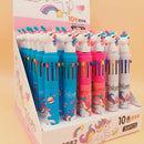 10 Colors Lovely Unicorn Ballpoint Pen School Office Supply Stationery Pen Gifts