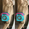 Telephone Shaped Women Retro Cross Body Bag PU Leather Clutch Purse Chain B V1R2