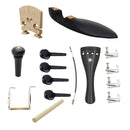 15 Pieces Ebony Soundpost Endpin Chinrest Screws Bridge for 4/4 Size Violin