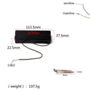 Durable Black 5-strings Bass Repplacement Pickup with Mounting Screws
