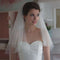 5X(Simple Short Tulle Wedding Veils White Bridal Veil for Bride for Weddin Y6T7)