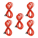 Replacement Jump Rope Cord Skipping Speed Rope Cable with End Caps Red