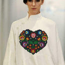 Chinese Patch Flower Embroidered Applique DIY Heart Cloth Cheongsa N3R3 Sti G4B4