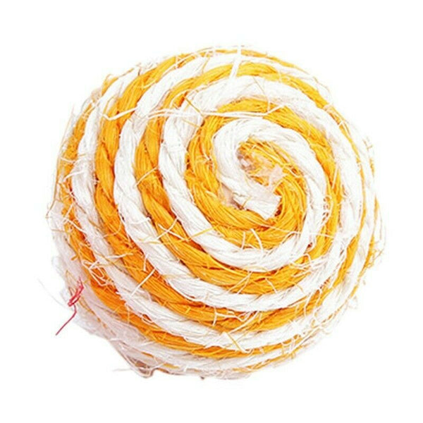 1 x Pet Dog Cat Rope Ball Kitten Teaser Chew Rattling Cute Playing Toys Sis V8L1