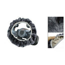 Gray Adjustable Nonslip Steering Wheeling Cover Protection for Auto Car Q1H2