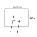 White Durable H Frame Ground Stake Indoor Outdoor Practical Blank Yard Sign Set