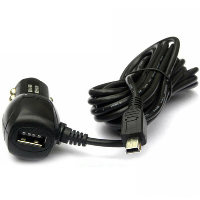 MiniUSB Port 5V 2A CarCharger Adapter For Car DVR Vehicle Charging 3.5m CableLJ