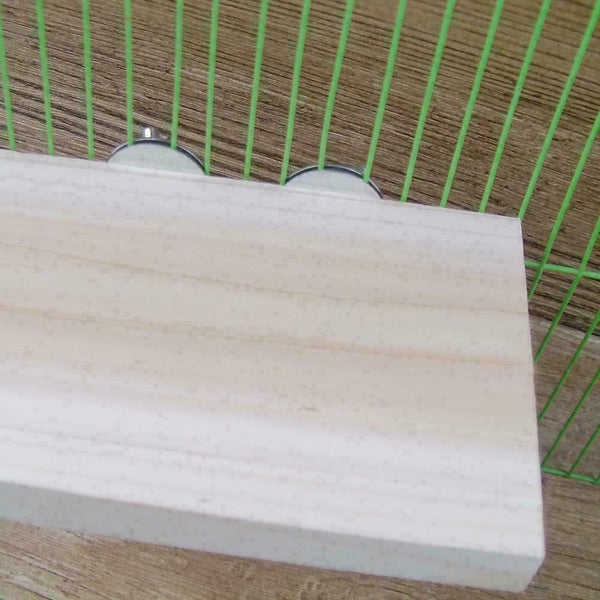 Pet Bird Parrot-Chew Toys Wood Hanging Swing-Cages Parakeet Stand Platform D1J4