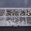 200pcs Stainless Steel Hex Socket Set Screw Grub Screws Assortment Kit M3-M8 s g