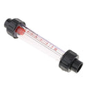 Grey+ Clear Pipeline Water Rotameter Flow Meter Flowmeter 10-100L/H