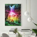 5D DIY Full Drill Diamond Painting Rainbow Waterfall Embroidery Mosaic Kit