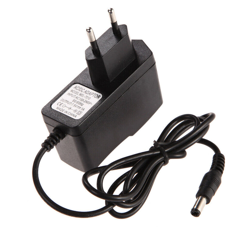 AC 100-240V Converter Adapter DC 5.5 x 2.5MM 7.5V 1A 1000mA Charger EU Plug
