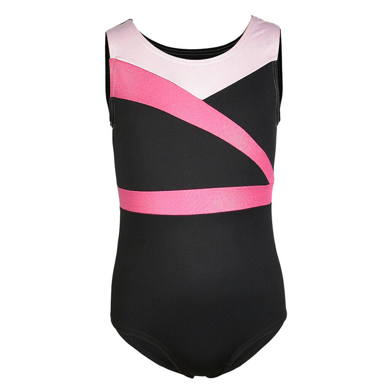 Girls Kids Sleeveless Ballet Dance Gymnastics One-piece Leotards 9-10 Years