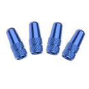 Tyre Tire Valve Air Caps Cover Screw Car Bike Bicycle Motorbike Blue