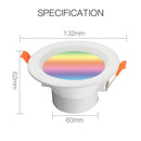 7W WiFi Smart RGBW LED Down Light for Home Automation Alexa Google Home IFTTT