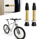 1 Pair Mountain Road Bike Bicycle Copper Metal Tubeless Presta Valve Stems